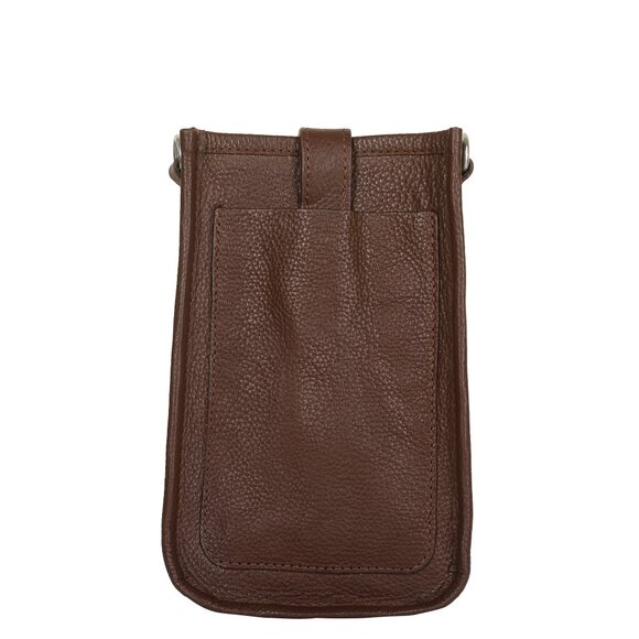 Leather Crossbody Brown Phone Sling Wallet Bag–Small Shoulder  Bag for Daily Use - Picture 9 of 10